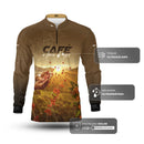Camisa Agro Brk Café A Força do Agro com Proteção Solar UV50+