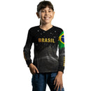 Camisa Agro Brk Brasil Preta com Proteção Solar UV50+