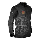 Camisa Agro Brk São Bento Dourado Preta com Proteção Solar UV50+