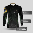 Camisa Agro Brk Camuflada Bandeira do Brasil com Proteção Solar UV50+