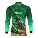 Camisa Agro Brk O Agro Move o Brasil Colheitadeira com Proteção Solar UV50+