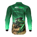 Camisa Agro Brk O Agro Move o Brasil Colheitadeira com Proteção Solar UV50+