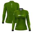 Camisa Agro Feminina Brk Mescla Verde com Proteção Solar UV50+