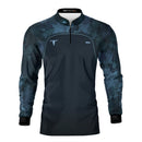 Camisa Agro Brk Camo Long Horn Brasil Azul com Proteção Solar UV50+