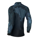 Camisa Agro Brk Camo Long Horn Brasil Azul com Proteção Solar UV50+