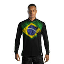 Camisa Agro Brk Bandeira do Brasil com Proteção Solar UV50+