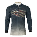 Camisa Agro Brk Clean Bandeira dos EUA com Proteção UV50+