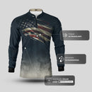 Camisa Agro Brk Clean Bandeira dos EUA com Proteção UV50+