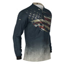 Camisa Agro Brk Clean Bandeira dos EUA com Proteção UV50+