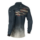 Camisa Agro Brk Clean Bandeira dos EUA com Proteção UV50+