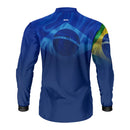 Camisa Agro Brk Brasil Azul com Proteção Solar UV50+