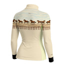 Camisa Agro Feminina BRK Wild horse Bege com Proteção Solar UV50+