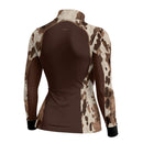 Camisa Agro Feminina BRK Pecuária Brown Print com Proteção Solar UV50+