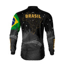Camisa Agro Brk Brasil Preta com Proteção Solar UV50+
