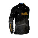 Camisa Agro Brk Brasil Preta com Proteção Solar UV50+