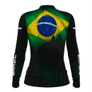 Camisa Agro Feminina Brk Brasil com Proteção Solar UV50+