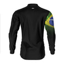 Camisa Agro Brk Preta Bandeira do Brasil com Proteção Solar UV50+