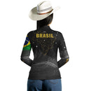 Camisa Agro Brk Brasil Preta com Proteção Solar UV50+