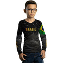 Camisa Agro Brk Brasil Preta com Proteção Solar UV50+