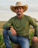 Camisa Térmica Brk Basic Verde Musgo com Proteção Solar UV50+
