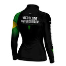 Camisa Agro Feminina Brk Medicina Veterinária com UV50+