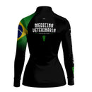 Camisa Agro Feminina Brk Medicina Veterinária com UV50+
