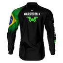 Camisa Agro Brk Agronomia Preta com Proteção UV50+