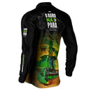 Camisa Agro Brk O Agro Não Para Trator Verde com UV50+