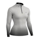 Camisa Térmica Feminina Brk Basic Cinza Claro com Proteção Solar UV50+