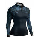 Camisa Agro Feminina Brk Camuflado Long Horn Brasil Azul com Proteção Solar UV50+
