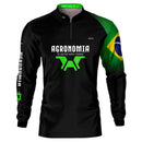 Camisa Agro Brk Agronomia Preta com Proteção UV50+