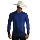 Camisa Agro Brk Básica Azul com Proteção UV50+