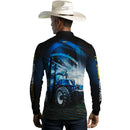 Camisa Agro Brk O Agro Não Para Azul Proteção Solar UV50+